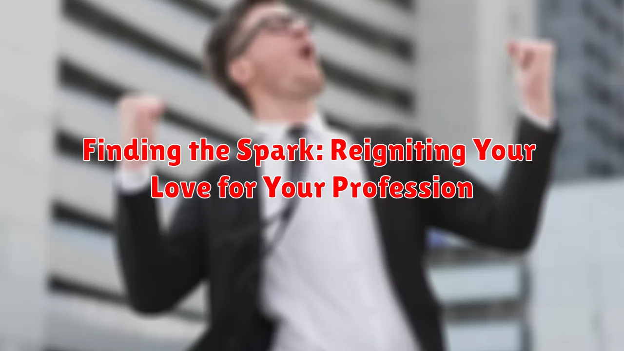 Finding the Spark: Reigniting Your Love for Your Profession